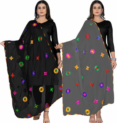 Kemza Chiffon Embroidered Women Dupatta