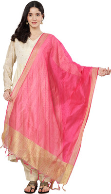 MUFFLY Silk Blend Solid Women Dupatta