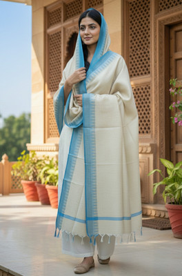Hut Khadi Cotton Solid Women Dupatta
