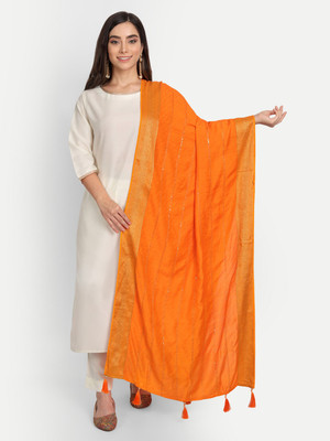 Amraoo Art Silk Self Design Women Dupatta