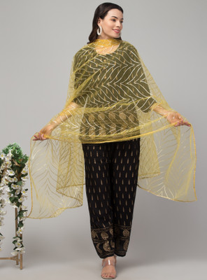 awkfull Net Embroidered Women Dupatta