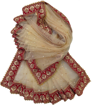 Navti Creations Net Embroidered Women Dupatta