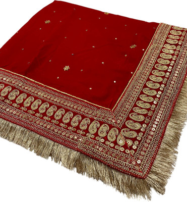 STRUTI THE TRADITION Velvet Embroidered Women Dupatta