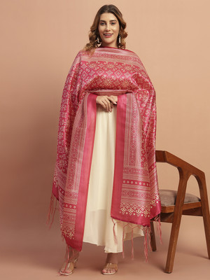 AKSHADEEP Art Silk Printed Women Dupatta