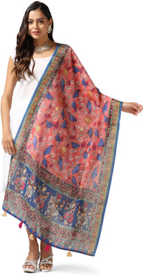 kaizen texo fab Linen Blend Printed Women Dupatta