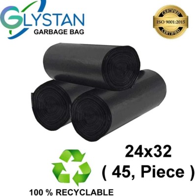 CLAM SHELL GARBAGE-3 -24*32 Plastic Dustbin(Black, Pack of 3)