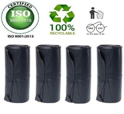 Shopative Medium (Black, Pack of 4)Oxo - Biodegradable Dustbin Bag Plastic Dustbin(Black)