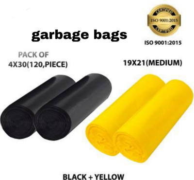 MJ Exim TRASH BIN GARBAGE FOR DUSTBIN HOSPITAL,HOME,KITCHEN USE Medium 13 L Garbage Bag  Pack Of 120(120Bag )