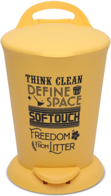 JAYPEE BITS BIN Pedal Bin with Plastic Bucket & Lid For Home and Office Plastic Dustbin(Yellow)
