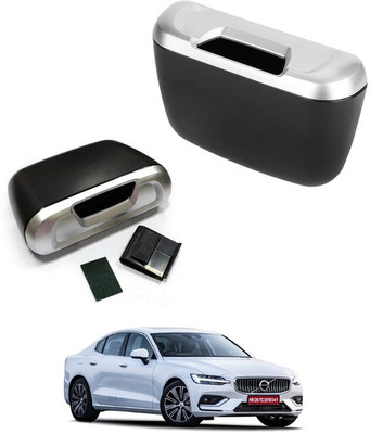 RKPSP Car Trash Bin/Dustbin Garbage Organizer easy To Hung and Sick For S60 Plastic Dustbin(Black)