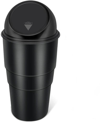 INJOFASH Car Dustbin Car Trash Bin Mini Car Trash Bin Portable Trash Can For Car, Home Plastic Dustbin(Multicolor)