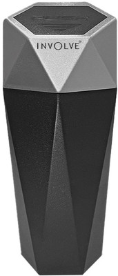 Involve Diamond Shape Car Trash Bin/Stylish and Convenient Garbage Bin/ Plastic Dustbin(Silver)