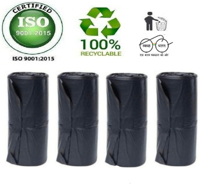 Shopative Medium (Black, Pack of 4)Oxo - Biodegradable Dustbin Bag Plastic Dustbin(Black, Pack of 4)