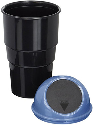 Nestera Mini Car Trash Bin Can Holder Dustbin Plastic Dustbin(Blue)