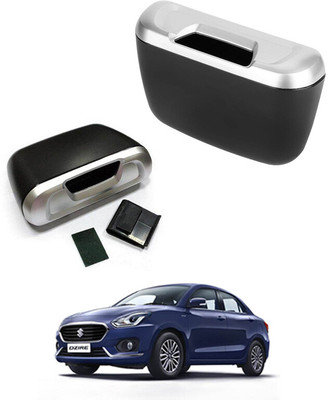 RKPSP Car Trash Bin/Dustbin Garbage Organizer easy To Hung and Sick For Swift Dzire Plastic Dustbin(Black)