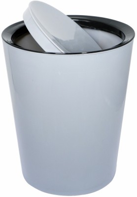 Wonder Bingo Swing Lid Plastic Dustbin , for Home,Kitchen & Office, 1 pc, 6 Ltr, Grey Plastic Dustbin(Grey)