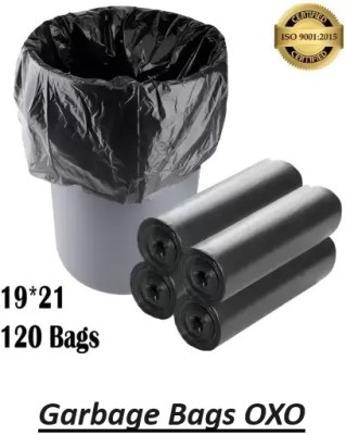MaaLaxmiFashion Premium OXO - Biodegradable Garbage Bags 19 X 21 Inches Medium Size Bags Plastic Dustbin(Black)