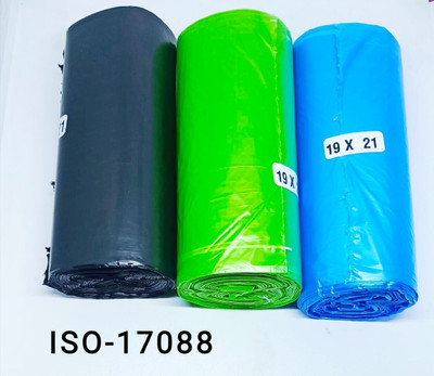 CARTLOG A_Multi garbage bgs Plastic Dustbin(Black, Blue, Green, Pack of 3)