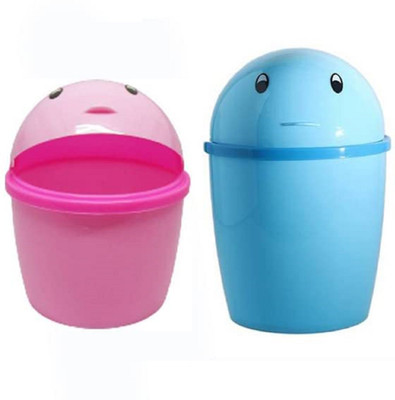 Meswarn Plastic Dustbin(Multicolor, Pack of 2)