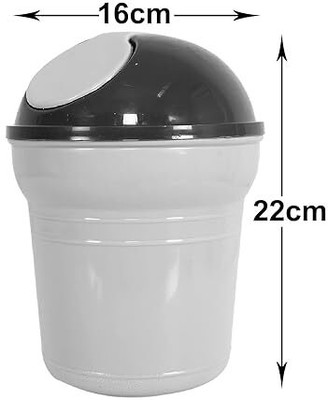 Campark Portable Trash Bin Plastic Dustbin(Grey)