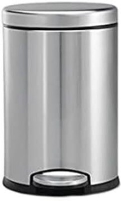 PackPro 11 Ltr Pedal bin with Lid & Removable Trashcan Stainless Steel Dustbin(Silver)