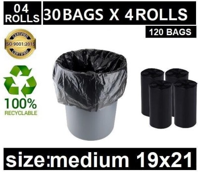 CARTLOG 19X21 INCH (4 ROLLS)Dustbin Plastic Dustbin(Black)