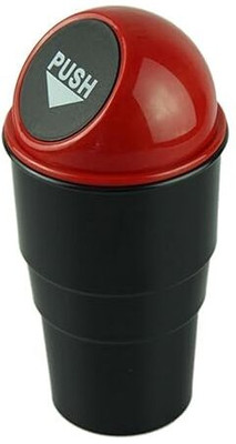 divinezon Multicolour Car Trash Rubbish Can Garbage Dust Dustbin Box Case Holder Plastic Dustbin(Multicolor)