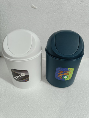 Meswarn Plastic Dustbin(Multicolor, Pack of 2)