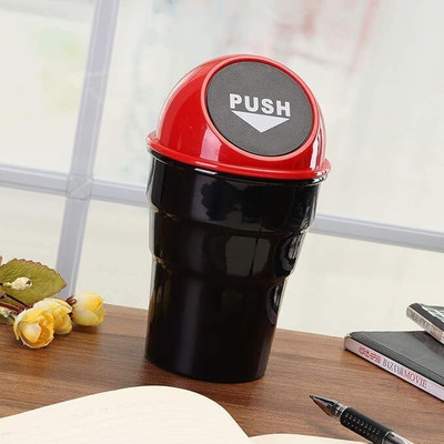MERLAYN CAR DUSTBIN/TRASH BIN_01 Plastic Dustbin(Black)