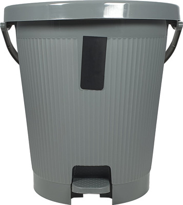 Tenacity Plastic Pedal Dustbin, Trash Bin, Garbage Waste Bin For Home, Bathroom, Office Plastic Dustbin(Grey)