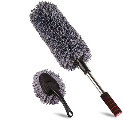 Campark Best Microfiber Multipurpose Duster,Interior &Exterior Cleaning Tools Wet and Dry Duster Set(Pack of 2)