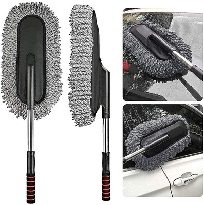 Shivaaycreat Multi-functional Heavy Quality Car Wash Cleaning Brush Duster Dust Wax Mop Wet and Dry Duster