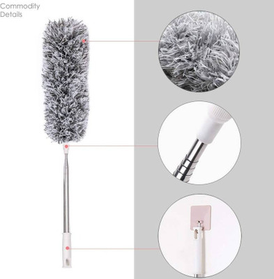 Multi Outlook Microfiber Feather Duster with 100-Inch Extendable Handle | Wet and Dry Duster