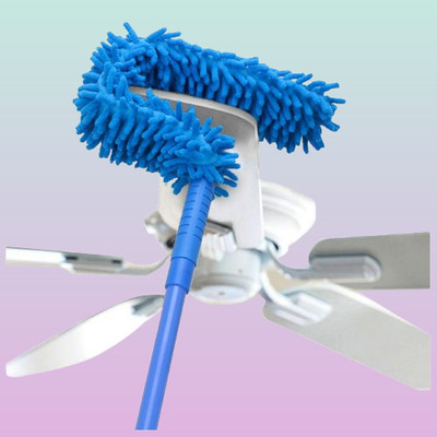 Elntris Flexible Microfiber Dusting Brush and Extendable Handle Wet and Dry Duster