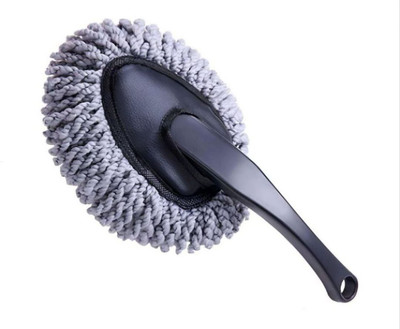 PREKSHIV Mini Microfiber Car Dash Duster Brush, Multi-Functional Car Cleaning Brush Wet and Dry Duster