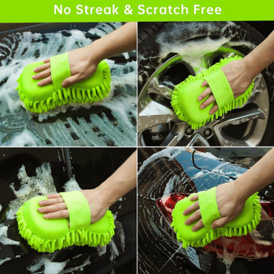 RBGIIT Microfiber Vehicle Washing  Sponge(Pack Of 1)