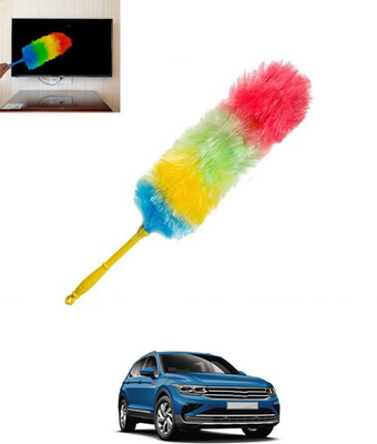 ABJD Universal Muticolor Dual Side Feather Rainbow Duster for Vehicle/Office-272 Wet and Dry Duster