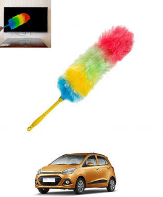 MSNP Multicolour Rainbow Duster with Duel Side Feather For Car Wet/Dry Cleaning-124 Wet and Dry Duster
