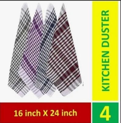 Aarohi Wet and Dry Duster Set(Pack of 4)