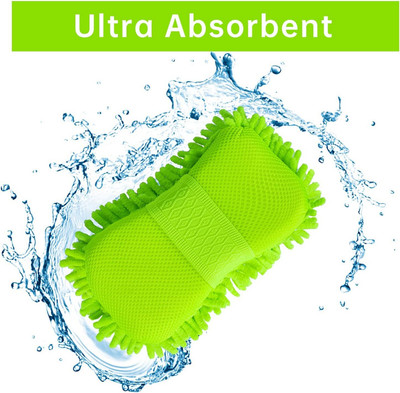 RBGIIT Car Microfiber Cleaing Kit Sponge Duster Use In Wet And Dry Washable B-79 Headlight Cleaning Kit(250 ml)