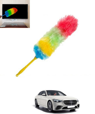 MSNP Multicolour Rainbow Duster with Duel Side Feather For Car Wet/Dry Cleaning-220 Wet and Dry Duster
