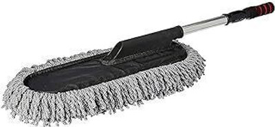 SRBK fashion 🌧️ Extendable Handle Microfiber Car Duster Brush, Wet & Dry Cleaning Tool 🧹 Wet and Dry Duster