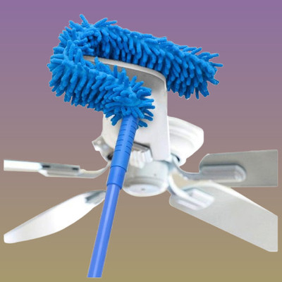 Rurajx Flexible Ultra-Soft Microfiber Cleaning Duster Brush plus Telescopic Rod Wet and Dry Duster