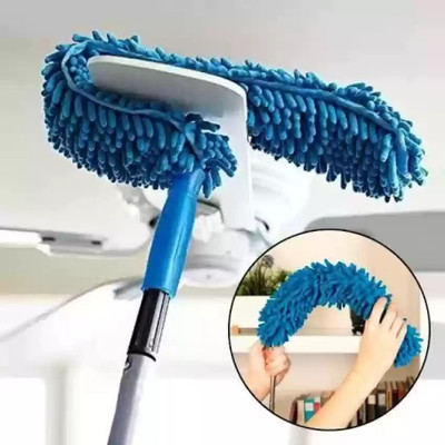 HOMUSTED Fan Cleaning Brush Feather Microfiber Duster with Extendable Rod for Home Wet and Dry Duster