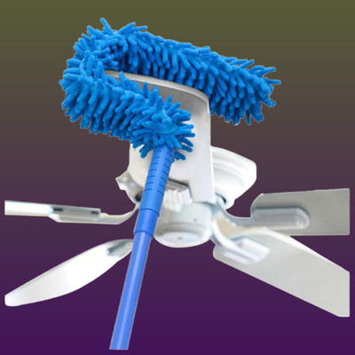 Mayn Flexible Soft Microfiber Dusting Brush plus Long Rod Wet and Dry Duster