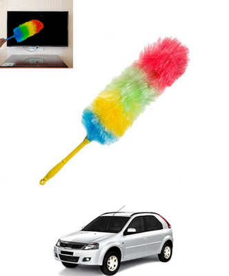 ABJD Universal Muticolor Dual Side Feather Rainbow Duster for Vehicle/Office-291 Wet and Dry Duster
