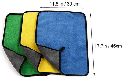 Atipriya Microfiber cloth Wet and Dry Duster Set(Pack of 3)