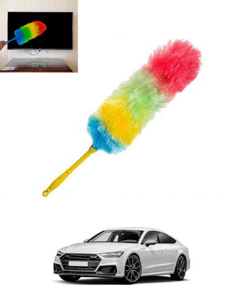 ABJD Universal Muticolor Dual Side Feather Rainbow Duster for Vehicle/Office-223 Wet and Dry Duster
