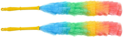 Diem 24 inch Long, Light Weight, Durable Handle Feather Static Duster for Cleaning, Dusting Home / Office / Car etc Dry Duster Dry Duster(Pack of 2)
