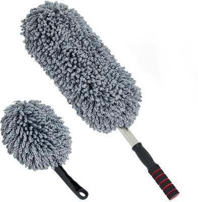 AHYRA 2 PCS Microfiber Car Duster Kit|Interior & Exterior Car Cleaning Detailing Tool Wet and Dry Duster Set(Pack of 2)